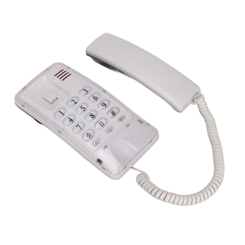 KXT‑438 Wall Mounted Home Phone Corded Telephone with Redial Quick