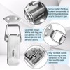 WMYCONGCONG 4 Pack 304 Stainless Steel Spring Loaded Toggle Latch