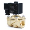U.S. Solid 3/4" Brass Solenoid Valve - 12V DC, Normally