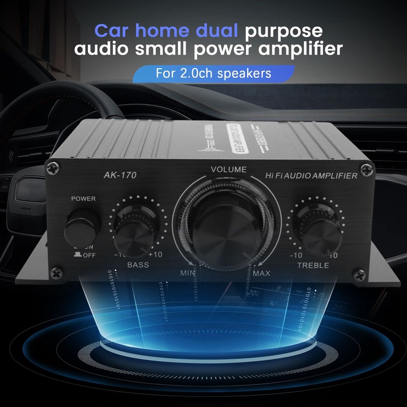 jingfei 12V Mini Audio Power Car Amplifier Digital Audio Receiver