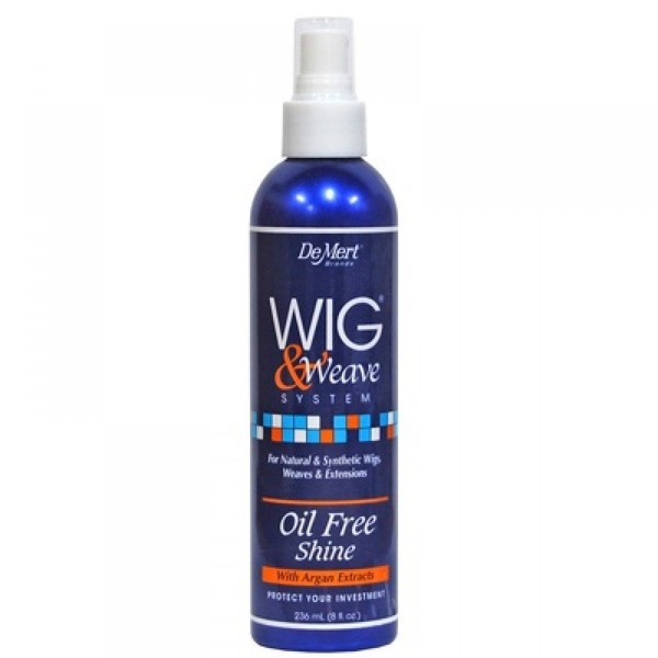 Demert Wig and Weave Oil Free Shine for Natural and Synthetic Hair, 8 Oz, 8 Ounces
