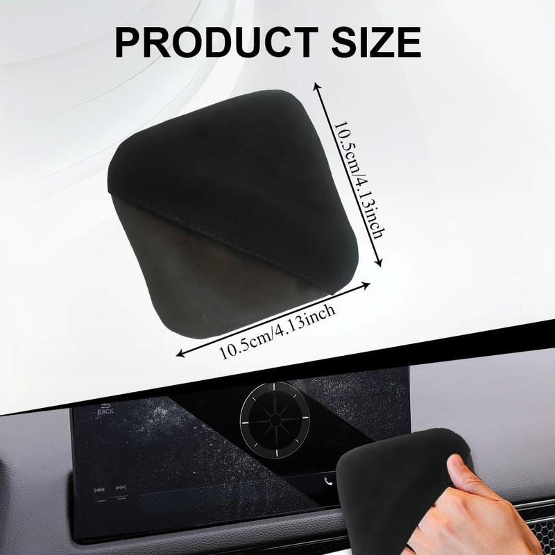 QZTYTY Car Screen Cleaner, Car Cloth Cleaner, Square Microfiber Auto