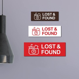 Basic Lost And Found Sign (Blue) - Large
