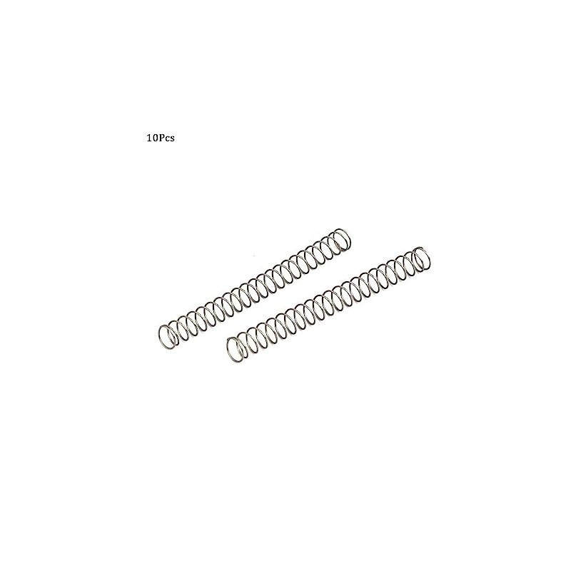 TA-VIGOR 10Pcs Extended Compressed Spring, 3mm OD,0.3mm Wire Size,30mm Length