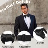 Luckyvestir Oversized Bow Ties for Men, Pre Tied Men's Bowtie