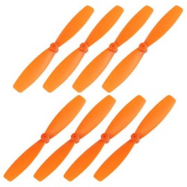 uxcell RC Propellers 55mm CW CCW 2-Vane Main Rotors for Walkera QR Ladybird Quadcopter, Orange 4 Pairs