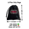 LIL'FOX 8" x 10" Drawstring Girls Grip Bag for Gymnastics