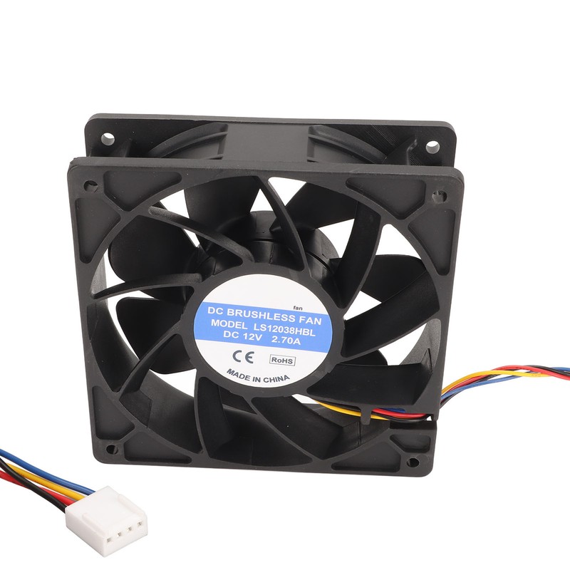 12cm Cooling Fan 120x38mm 6000rpm 12V 2.7A 4pin FG DC