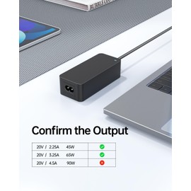 65W 45W AC Charger Compatible with Lenovo V330 V100 V310 V130 V110 V730 V720 V510 V530s V4400 V4400u V50a V35s V30a Laptop Desktop All in one PC, Slim Tip