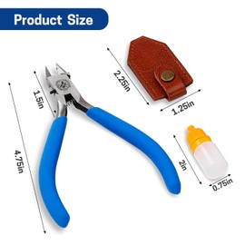 WISEPRO Model Nipper, Gundam Model Tools Kit,Ultimate Nipper for Plastic Model Tools, Wire Flush Cutter for Crafts, Tools for Hobby Building Repairing and Fixing (Blue)