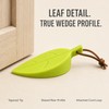Door Stopper Wedges, 3 Pack, Leaf-Shaped Silicone Door Stops with
