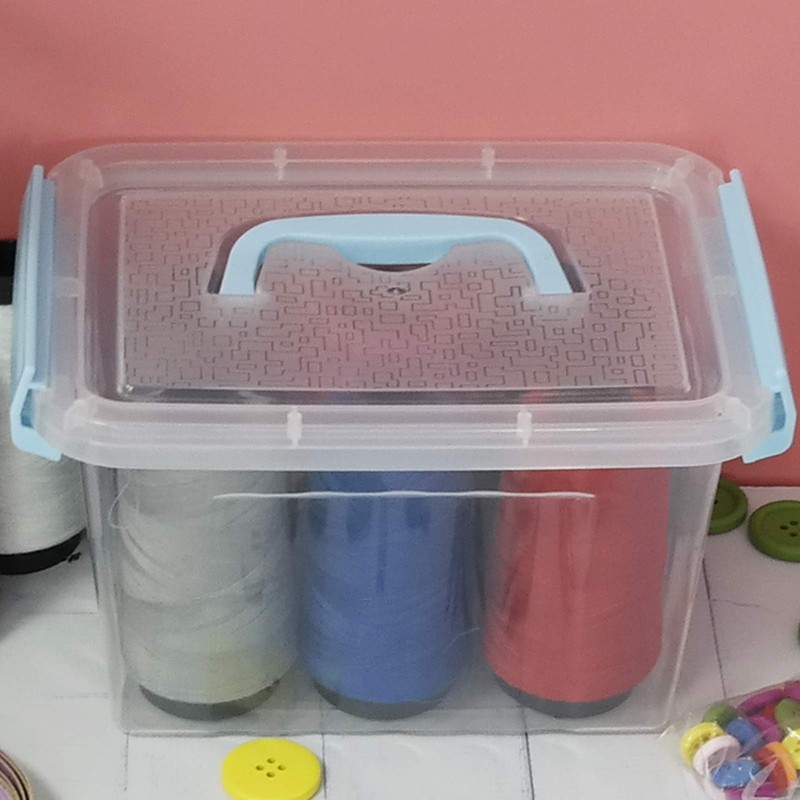 Ortodayes Stackable Storage Container with Lid, Plastic Storage Boxes Set