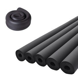 Pipe Insulation Foam Tube 1-5/8"ID *3/8" TH-6FtFoam Tubing Black Pipe Cover Heat Preservation for Outdoor Water Pipe Insulation,AC Unit, Guitar Stands, Exercise Machine Handle and Roof Rack Etc