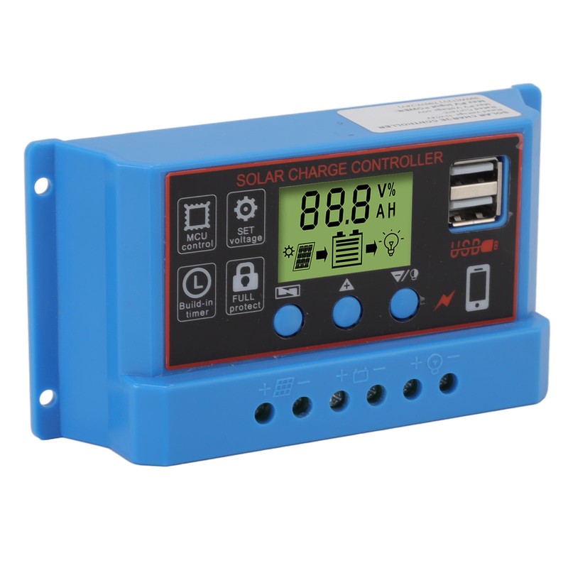 12V 24V Solar Charge Controlle LCD Display Solar Panel Controller