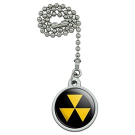 GRAPHICS & MORE Fallout Shelter Civil Defense Symbol Radioactive Radiation Safe Zone Ceiling Fan and Light Pull Chain