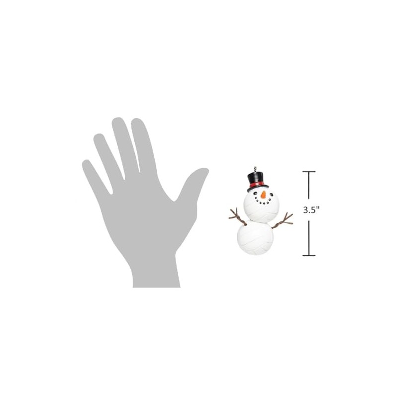 The Bridge Collection Volleyball Snowman Ornament - Unique and Fun