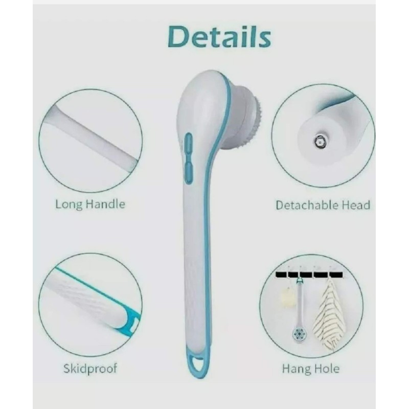 Spin Spa Body Brush Deluxe 10 pc Kit - Teal