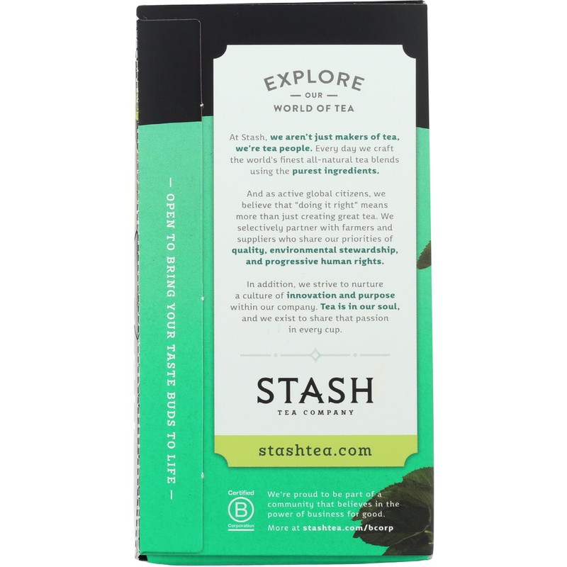 Stash Tea Peppermint Tea, 20 Count, 0.7 Oz