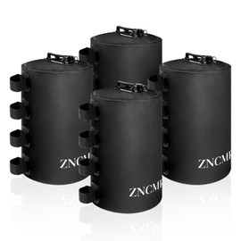 ZNCMRR Canopy Water Weight Bag 4 Pack 220 LBS Water Tent Weights Set of 4 Leg Weights for Gazebo Pop Up Canopies Tent (25L Black)