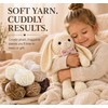 ilauke 5x100g Chenille Yarn Chunky, Crochet Yarn for Amigurumi, Brown