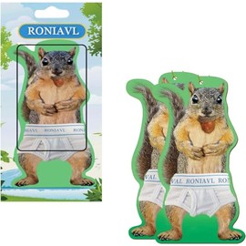 RONIAVL Squirrel in Underpants Deluxe Air Freshener Vanilla Flavour (2Pcs)