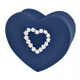 Large/Adult 240 Cubic Inches Blue Heart Paper Funeral Cremation Urn for Ashes