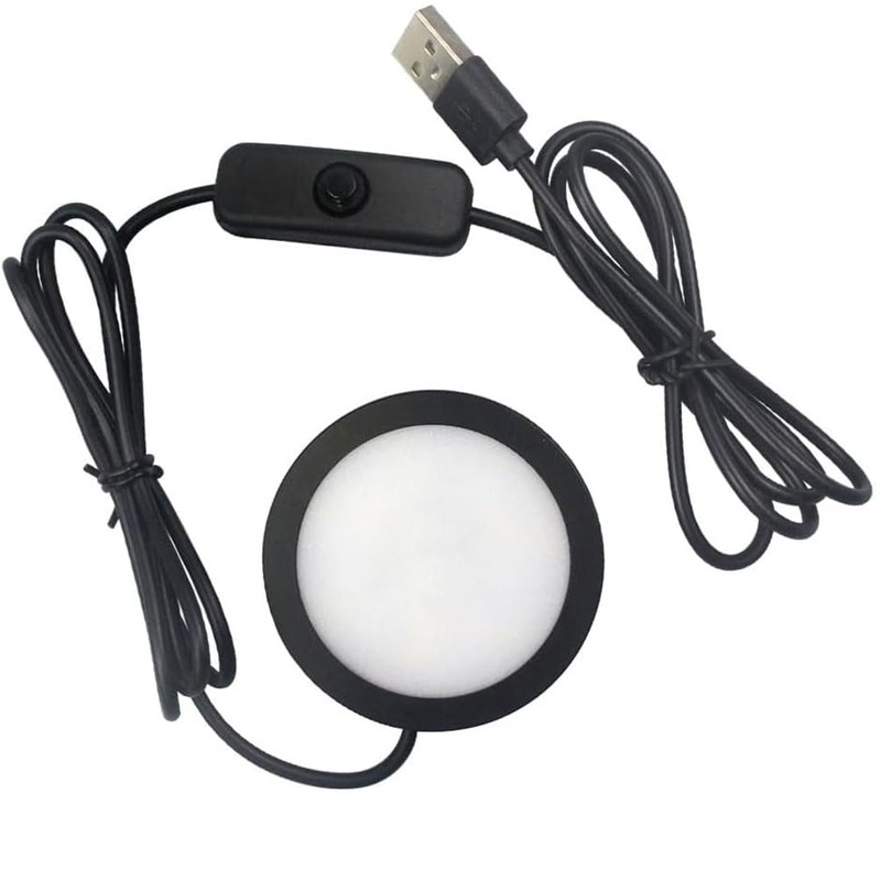 MoKongFu Black Finish Under Cabinet Puck Light 3W Mounted LED