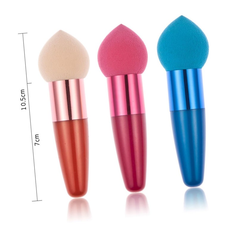 NOLITOY Sets Cosmetic Brush Set Droplet Makeup Sponge Latex Powder