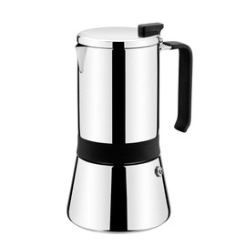 MONIX Aroma | Italienische Kaffeemaschine, Edelstahl, 18/10, 6 Tassen, 10 cm