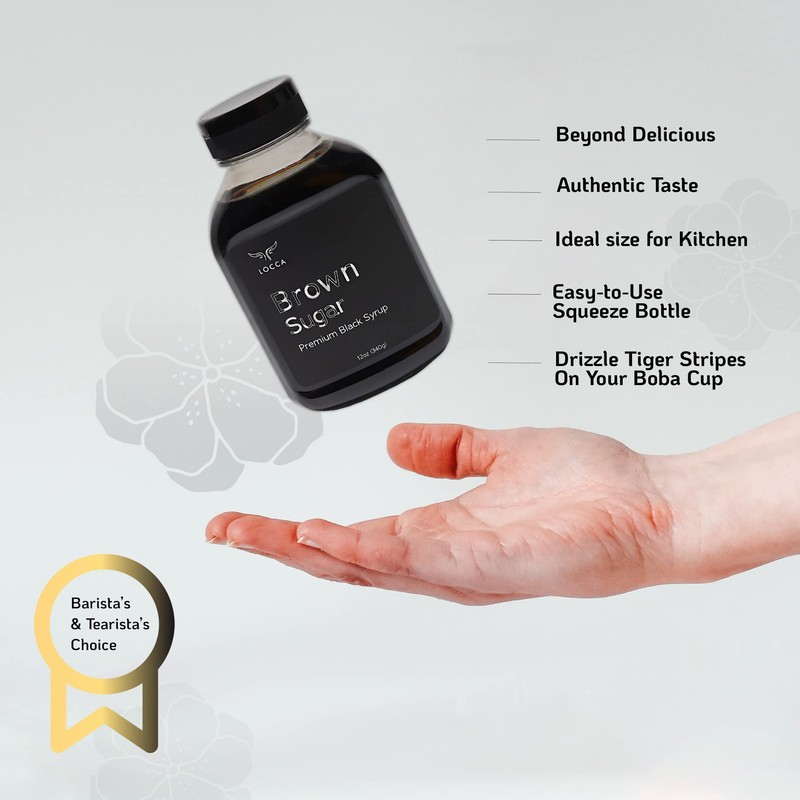 Brown Sugar Syrup, Brown Sugar Boba Syrup, Black Sugar Syrup,
