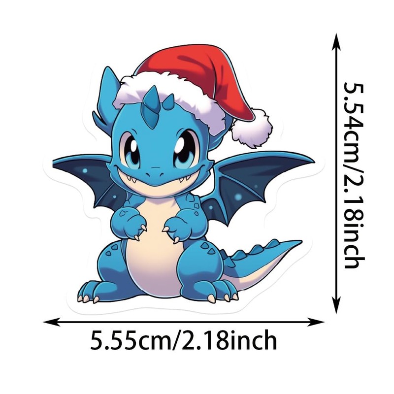 50PCS European Dragon Stickers for Scrapbooking, Birthday Gift Party Supply