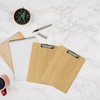 Spldsun Pack of 2 Clipboard Wooden Portable, Clipboard A4 Wood,