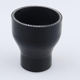 AC PERFORMANCE AC PERFORMANCE ID 2.5" to 1.5" (63mm to 38mm) Silicone Hose Straight Reducer 3-Ply Reinforced Black, 3" Length