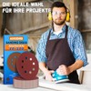 Aucenix 50 pieces sandpaper 125 mm Velcro: 8 holes sanding