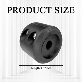 pvotawp - Tapón de cabrestante de goma, accesorios para camión, UTV, ATV, SUV, ORV, impermeable, con tornillos y tuercas de acero inoxidable para cabrestante sintético (negro)