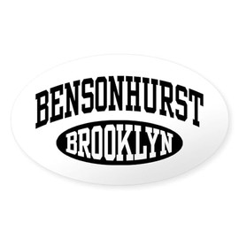 CafePress Bensonhurst Brooklyn Oval Car Bumper Sticker