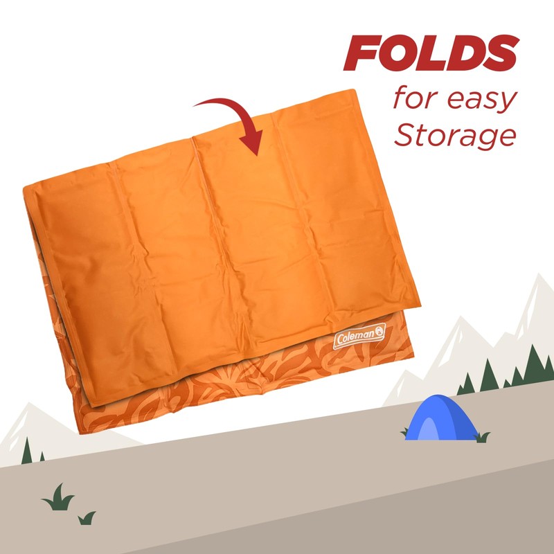 Coleman Small Coral Botanical Pattern Reversible Cooling Mat – 18”