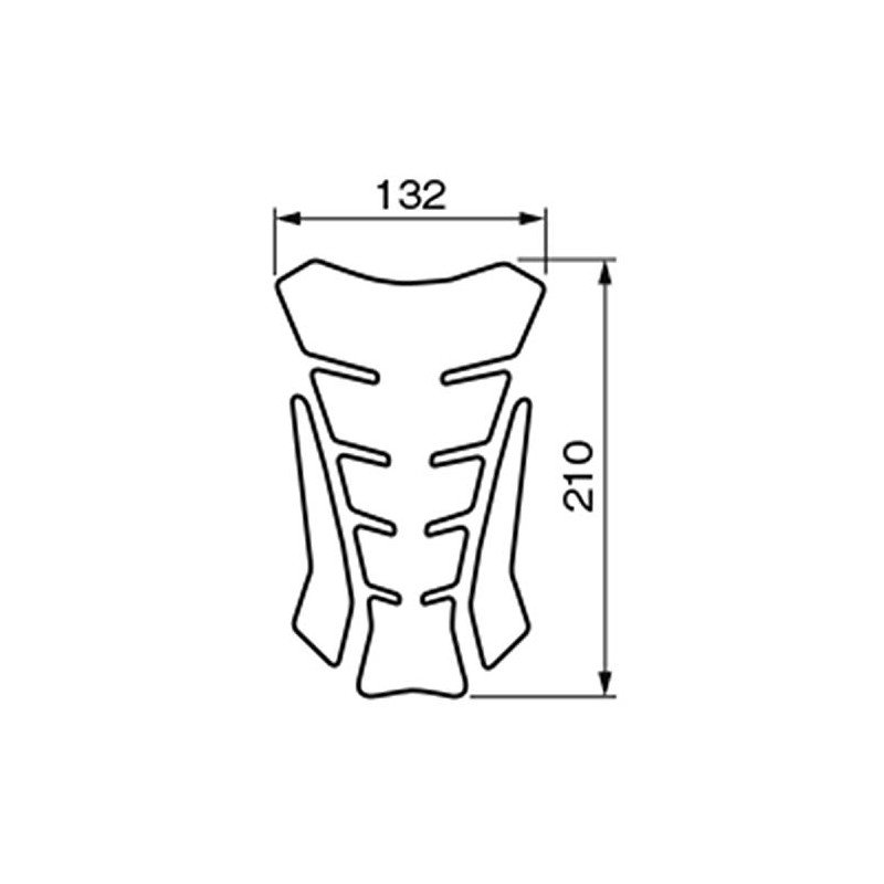 Daytona PROGRIP 98012 Motorcycle Anti-Scratch Seal Tank Pad 3 Pieces