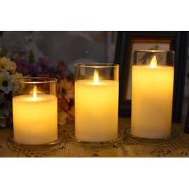 2 Pack Clear Transparent Candle Plate, Round Glass Candle Holder, 3"