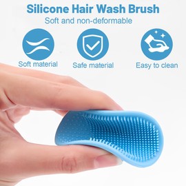 JEYORZY 6 pcs Silikon-manuelle Gesichtsreinigungsbürsten, Anti-Aging Porenreinigen Silikon Gesichtsbürste, Handmatten-Wäscher für empfindliche Haut Make-up-Werkzeug alle Hauttypen