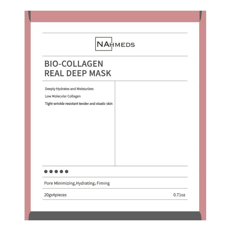 NAhmeds Bio-Collagen Real Deep Mask, Low Molecular Collagen, Deeply Hydrates