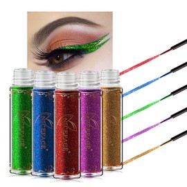 FOMIYES Women's Shadow Cosmetic Metal Colorful Eyeliner Glitter Shiny Shadow Lasting Waterproof Eyeliner Makeup