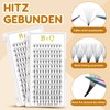 B&Q Ready-to-Use Fan Eyelashes, 12D-C-0.05-9-15 Mix, Pointed Base, Eyelash Extensions,