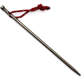 Vargo Titanium Nail Stake with Cord (6-Pack)