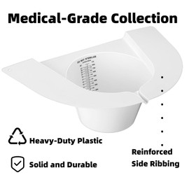 Urine Collection Hat for Toilet, Female Urinal Stool Sample Collection Kit, Toilet Hats to Catch Urine Cups Pee Cup Urine Collector for Women (10 Pack)