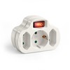 Perfect, Multiple Socket with On/Off Switch, 1 x Earthing Contact