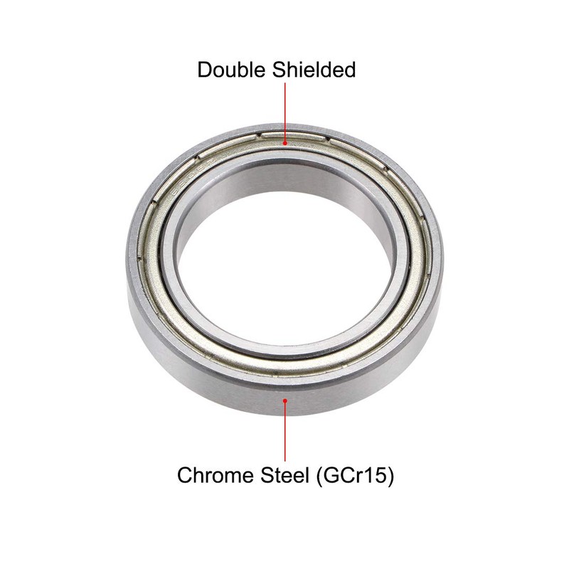 sourcing map 6805ZZ Deep Groove Ball Bearing 25x37x7mm Double Shielded