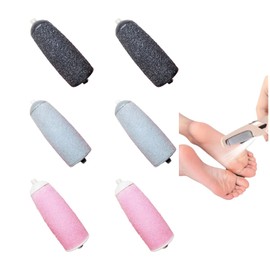 YAFIYGI 6 Pack Pedi Replacement Heads Extra Coarse Rollers for Feet Electric Pedicure Tool Paws Beauty Rollers Refills Callus Remover for Electric Feet Foot Exfoliator Tools