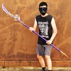 damdos Halloween Prop Impact Cosplay Swords, Oversized 72" Engulfing Raiden