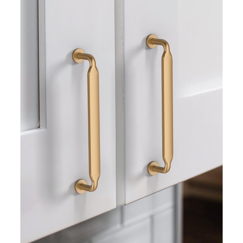 Coinkoly 10 Pack Champagne Bronze Cabinet Handles 128MM Hole Centers